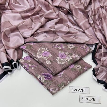 maria b lawn 3pc allover printed trouser