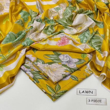maria b lawn 3pc allover printed trouser