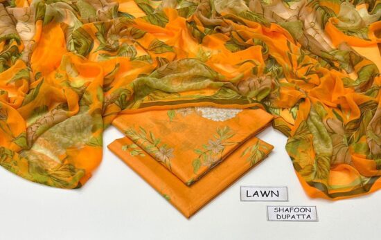 maria b lawn 3pc allover printed trouser