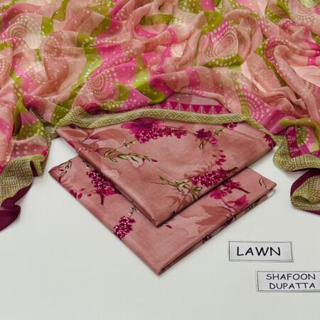maria b lawn 3pc allover printed trouser