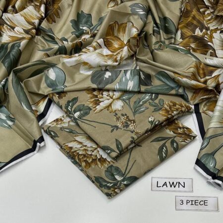 maria b lawn 3pc allover printed trouser