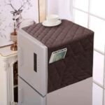 quilted printed/plain fridge cover