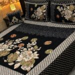4pc velvet jaquard bedsheet king size