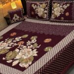 4pc velvet jaquard bedsheet