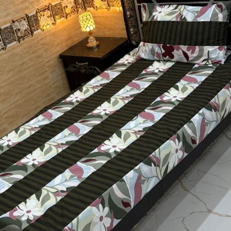 single patch work bedsheet stuff