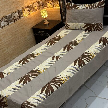 single patch work bedsheet stuff