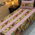 single patch work bedsheet stuff