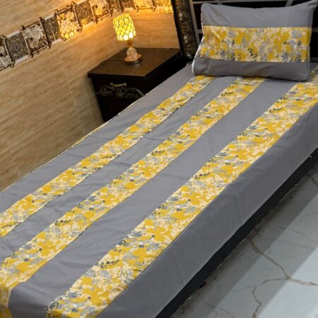 single patch work bedsheet stuff