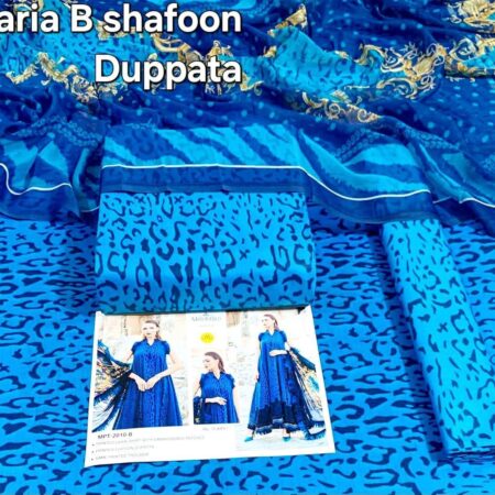 maria.b with shafoon duppata 3pc lawn collection