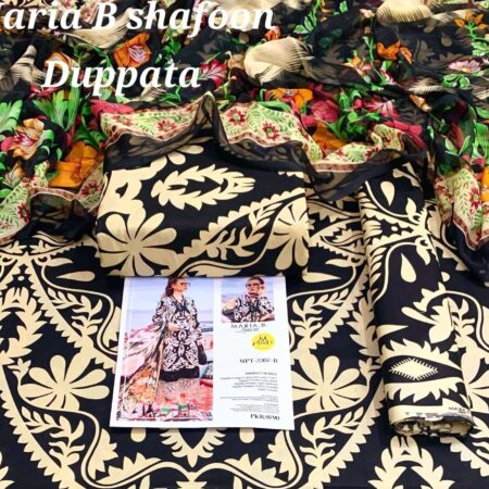 maria.b with shafoon duppata 3pc lawn collection