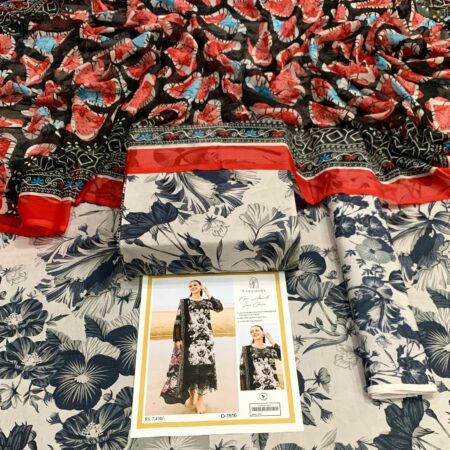 maria.b with shafoon duppata 3pc lawn collection