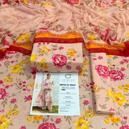 maria.b with shafoon duppata 3pc lawn collection